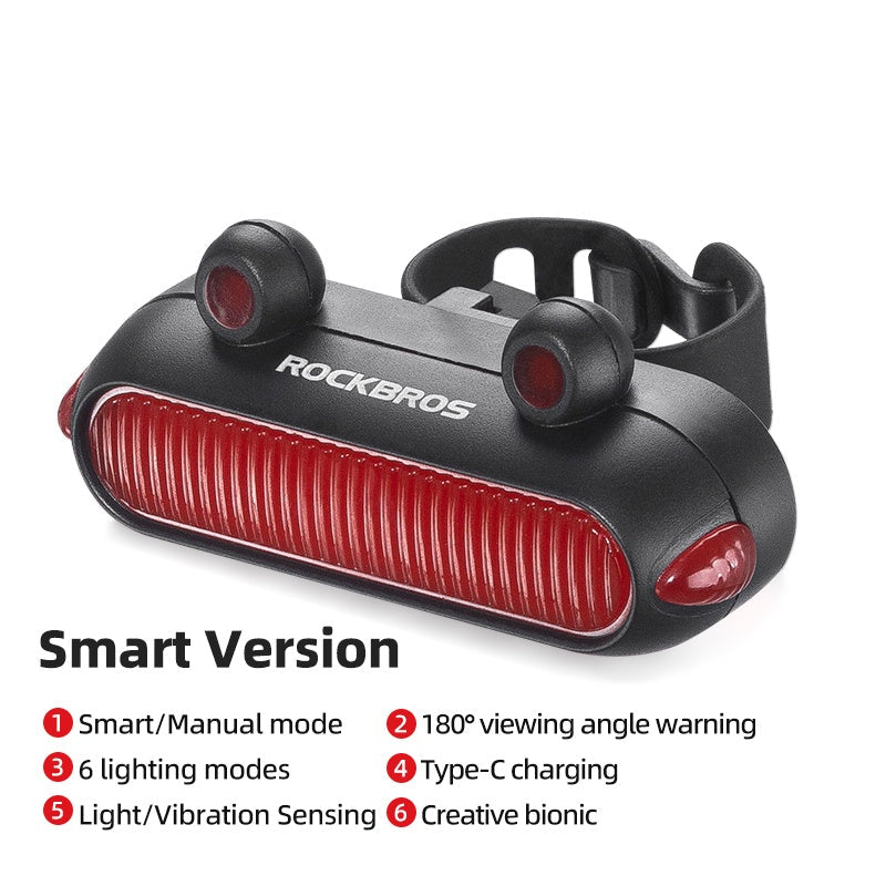 Frog Tail Light USB 6 Modes Brake Light