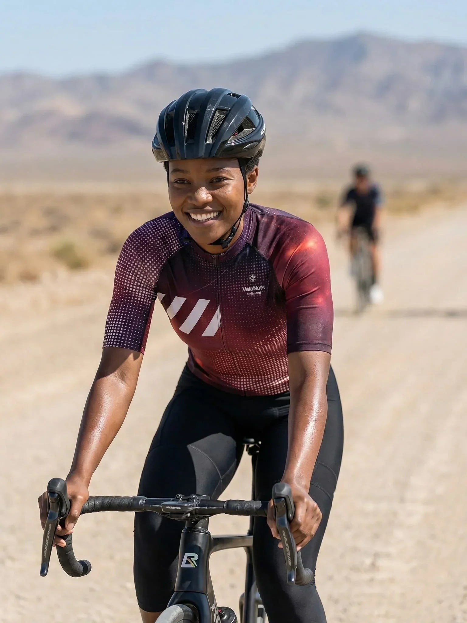 Women's Cycling Jersey Retro Signal#Type_Cosmic Halftone