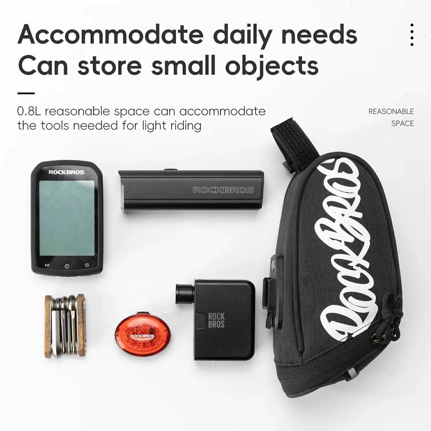 ROCKBROS FlashRide Sketch Bike Seat Bag