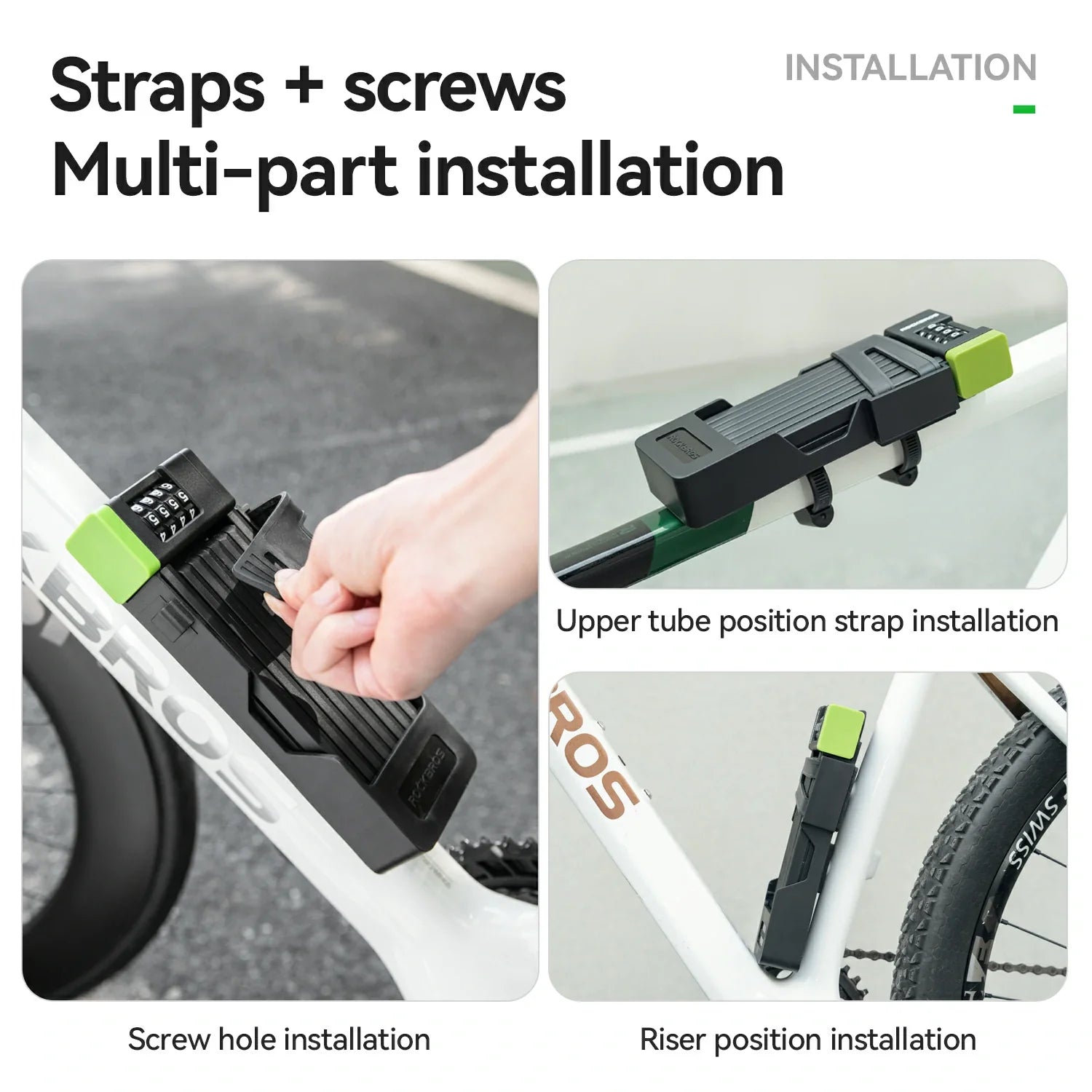 8-Section Folding Combination Bike Lock