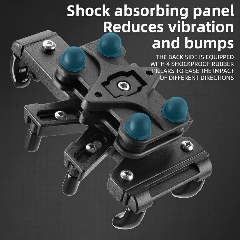 ROCKBROS Motorcycle ATV Adjustable Phone Holder with Vibration Dampener for 4.7-7.1" Phones
