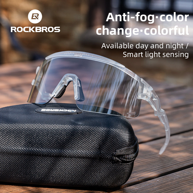 Anti-Fog Photochromic Mountain Bike Glasses
