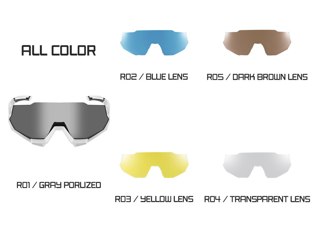 Unisex Polarized Sports Sunglasses (4-Lens Kit)