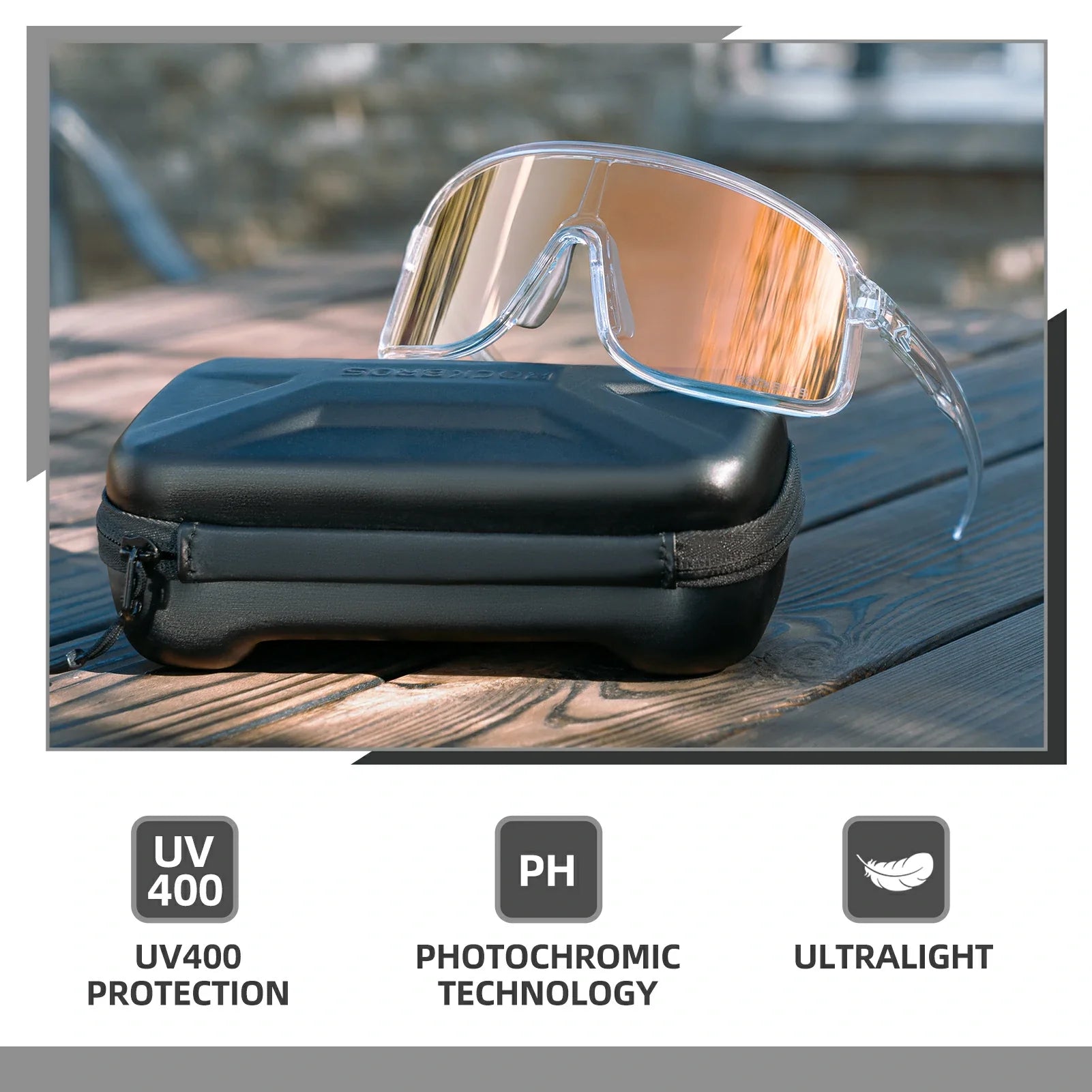 #color_Bright Transparent Gold(Photochromic lens)