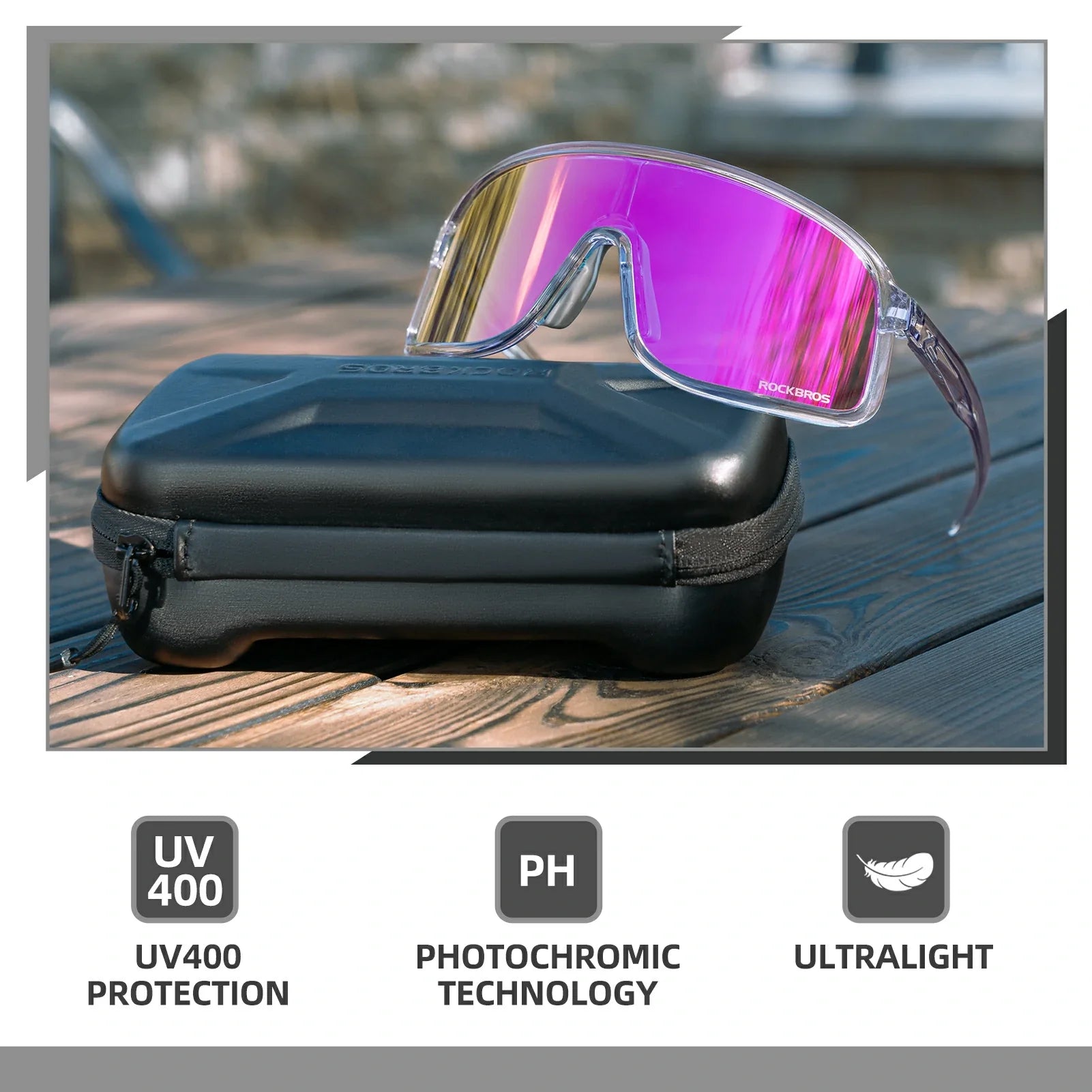 #color_Transparent Purple(Photochromic lens)