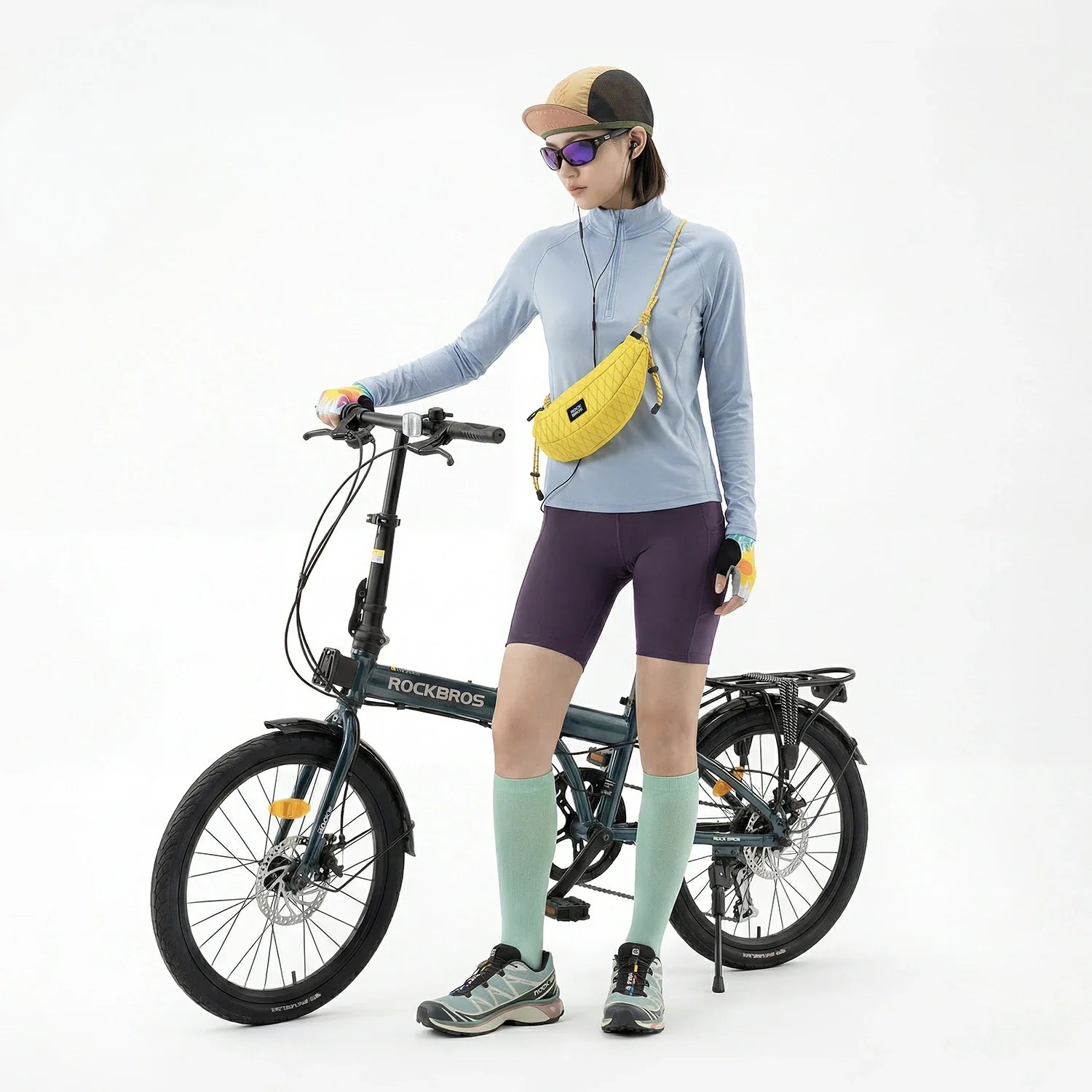 Banana Bike Handlebar Bag, Lightweight Crossbody Cycling Bag 1.8L