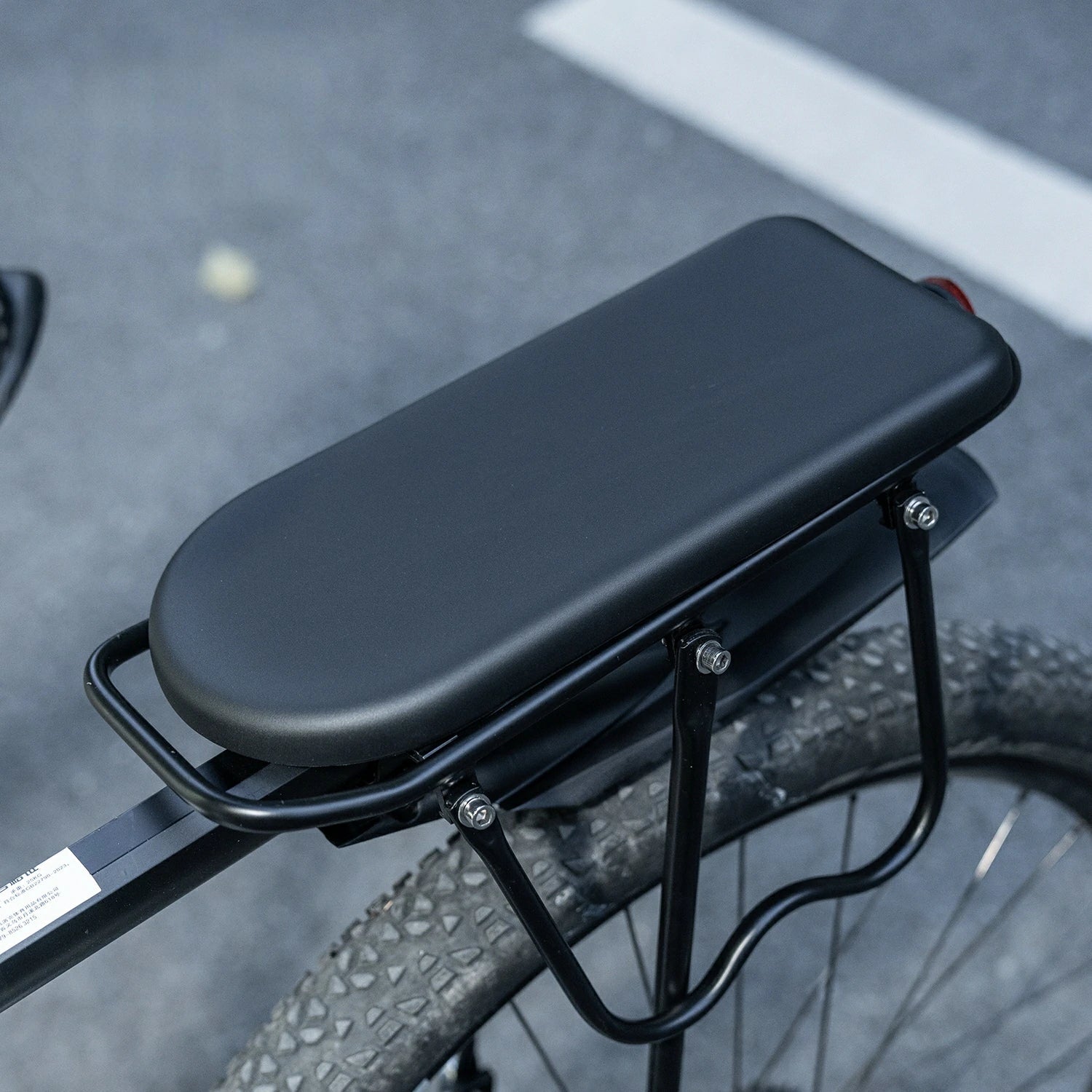 Comfortable PU Leather Bike Rear Seat Cushion for Racks