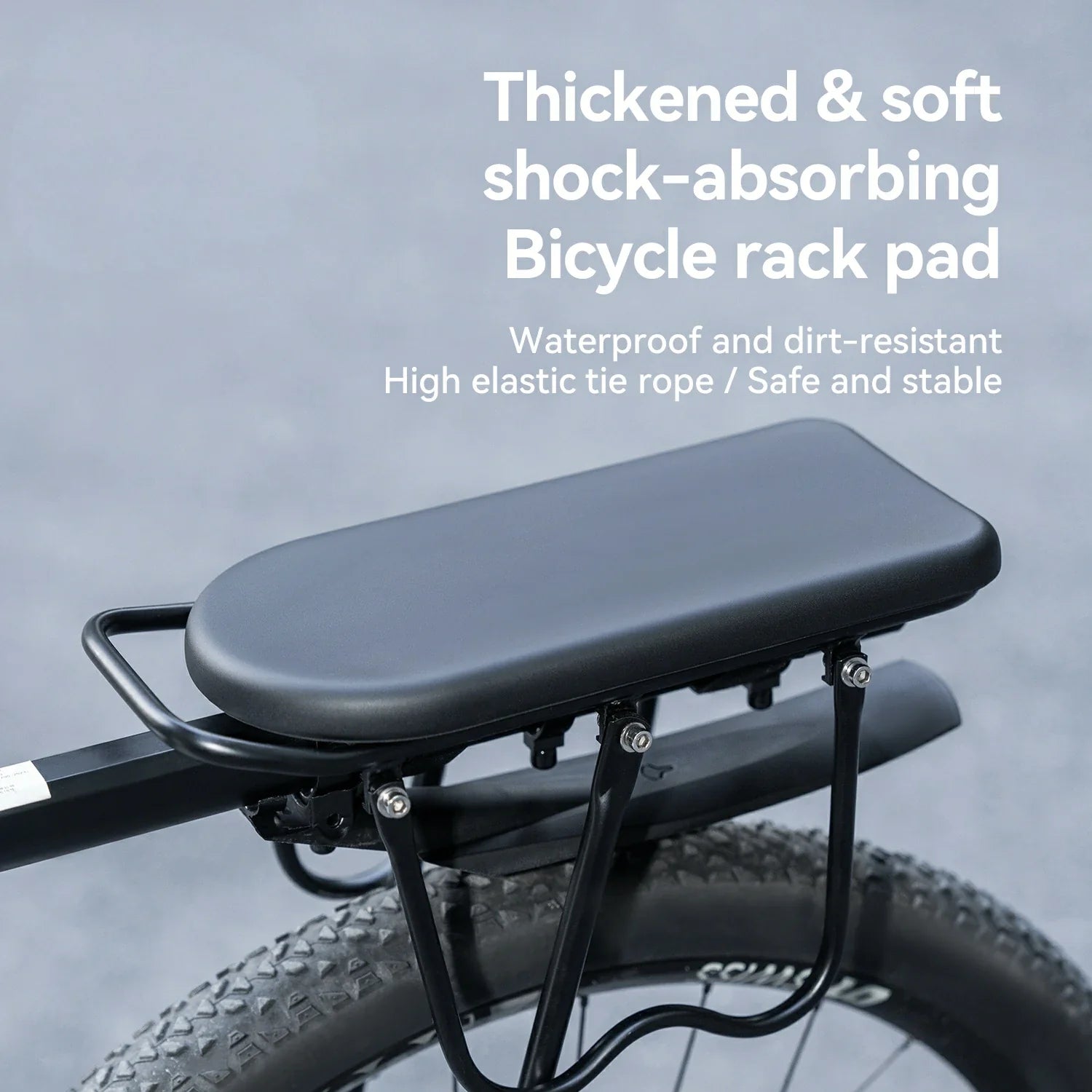 Comfortable PU Leather Bike Rear Seat Cushion for Racks
