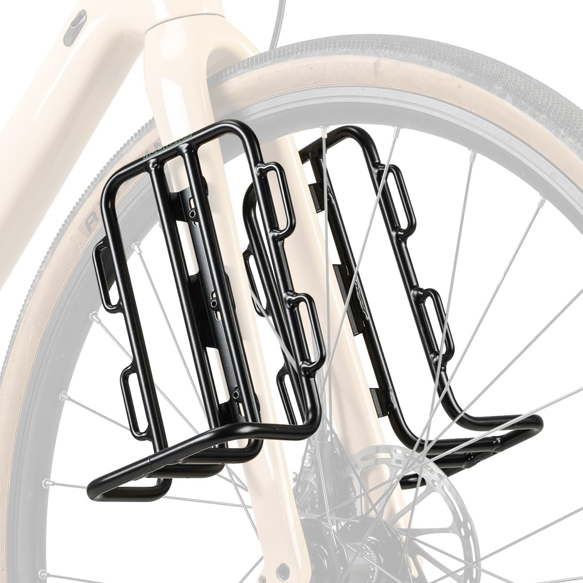 ROCKBROS Front Bike Rack Aluminum Alloy Luggage Touring Carrier Racks 6.6lbs - ROCKBROS #Size_Two Racks