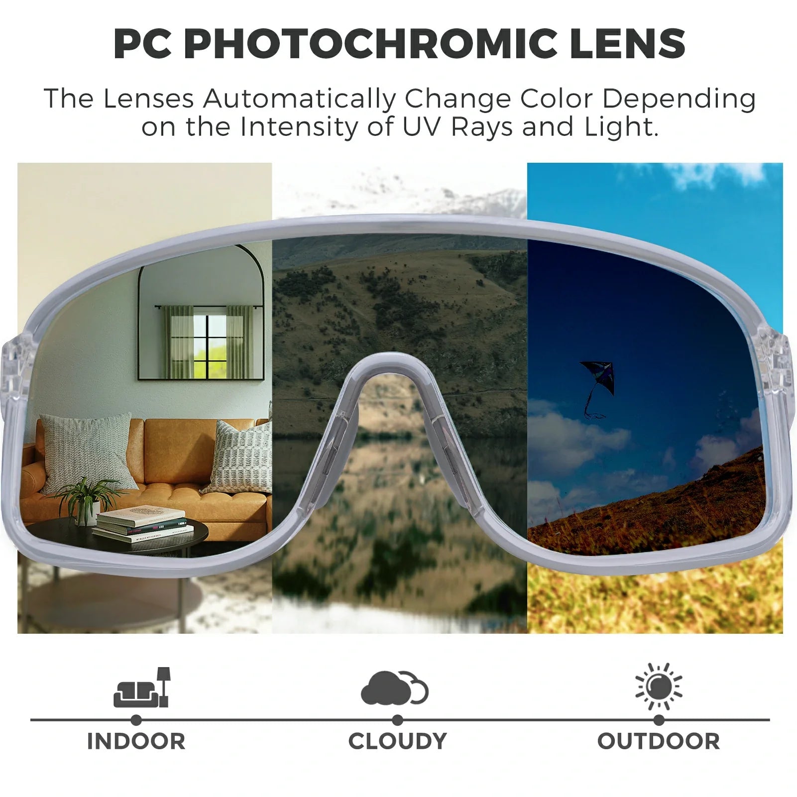 #color_Bright Transparent White(Photochromic lens)