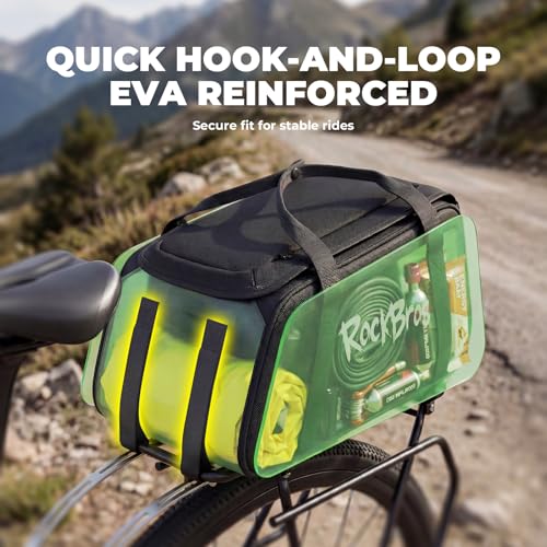 3-in-1 Bike Pannier Bag 10.5L Rear Rack Bag Backpack