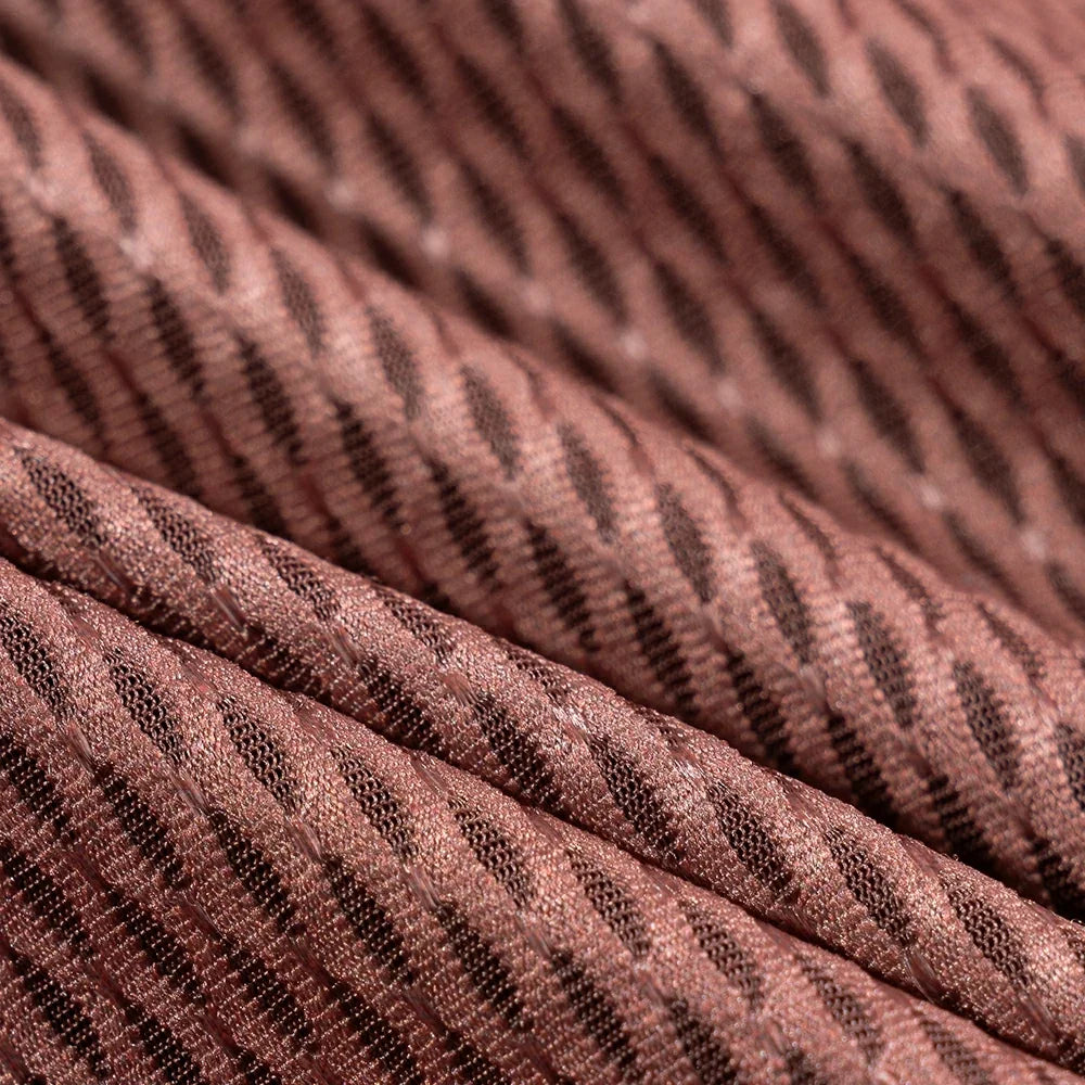 Close-up of brown fabric with a subtle pattern #Color_Red