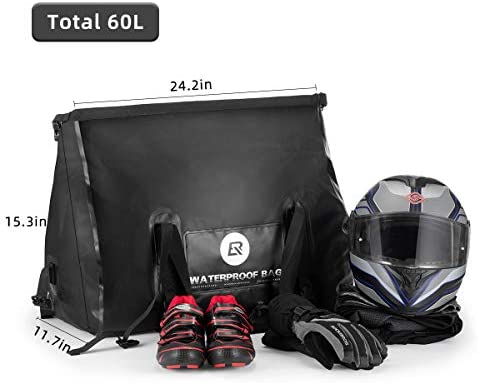 ROCKBROS  60L Dry Duffel Waterproof Duffel Bag Motorcycle Travel Bag