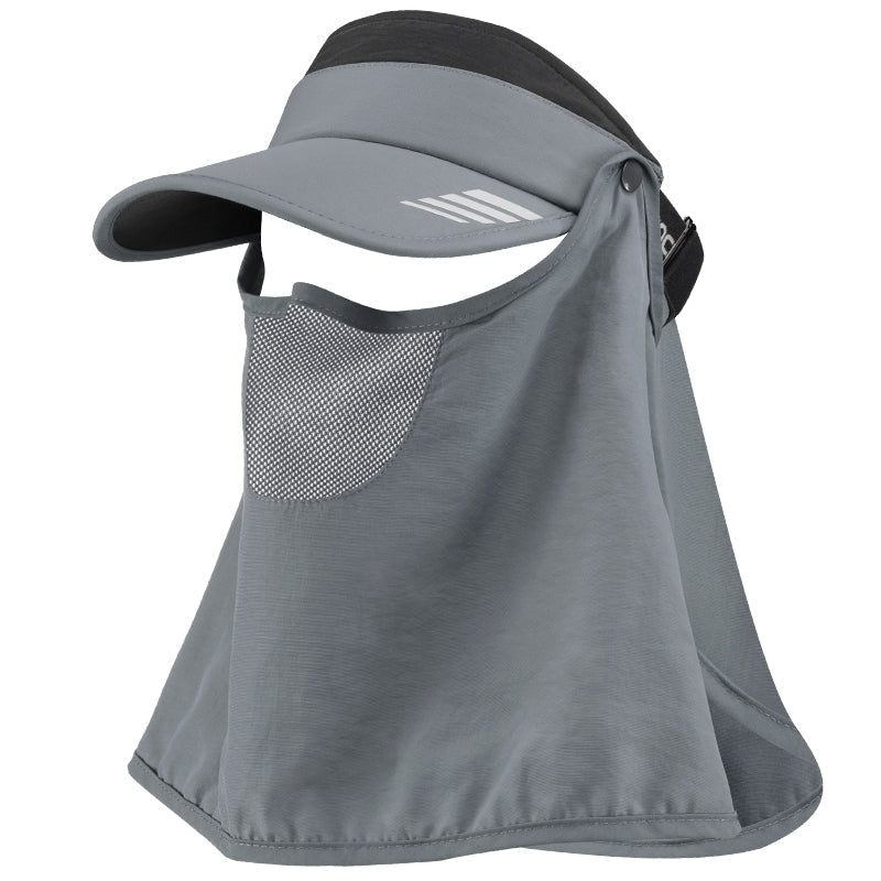 ROCKBROS Ice Silk Full Face Sunhat 360° Anti-UV Adjustable Hiking Fishing Cap
