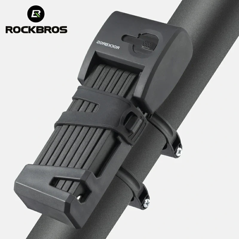 ROCKBROS Folding Bike Lock Smart Fingerprint Heavy Duty Anti Theft Bike Lock - ROCKBROS