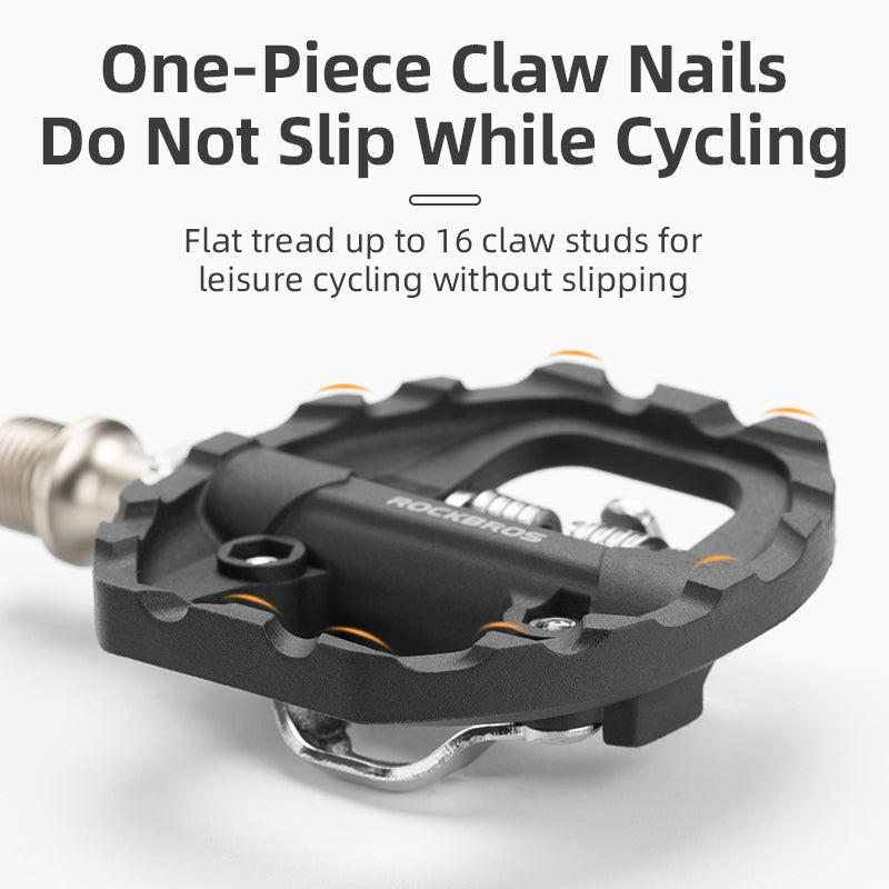 ROCKBROS SPD Dual-Purpose Bike Pedals - Compatible with Shimano MTB/Road - ROCKBROSUSA