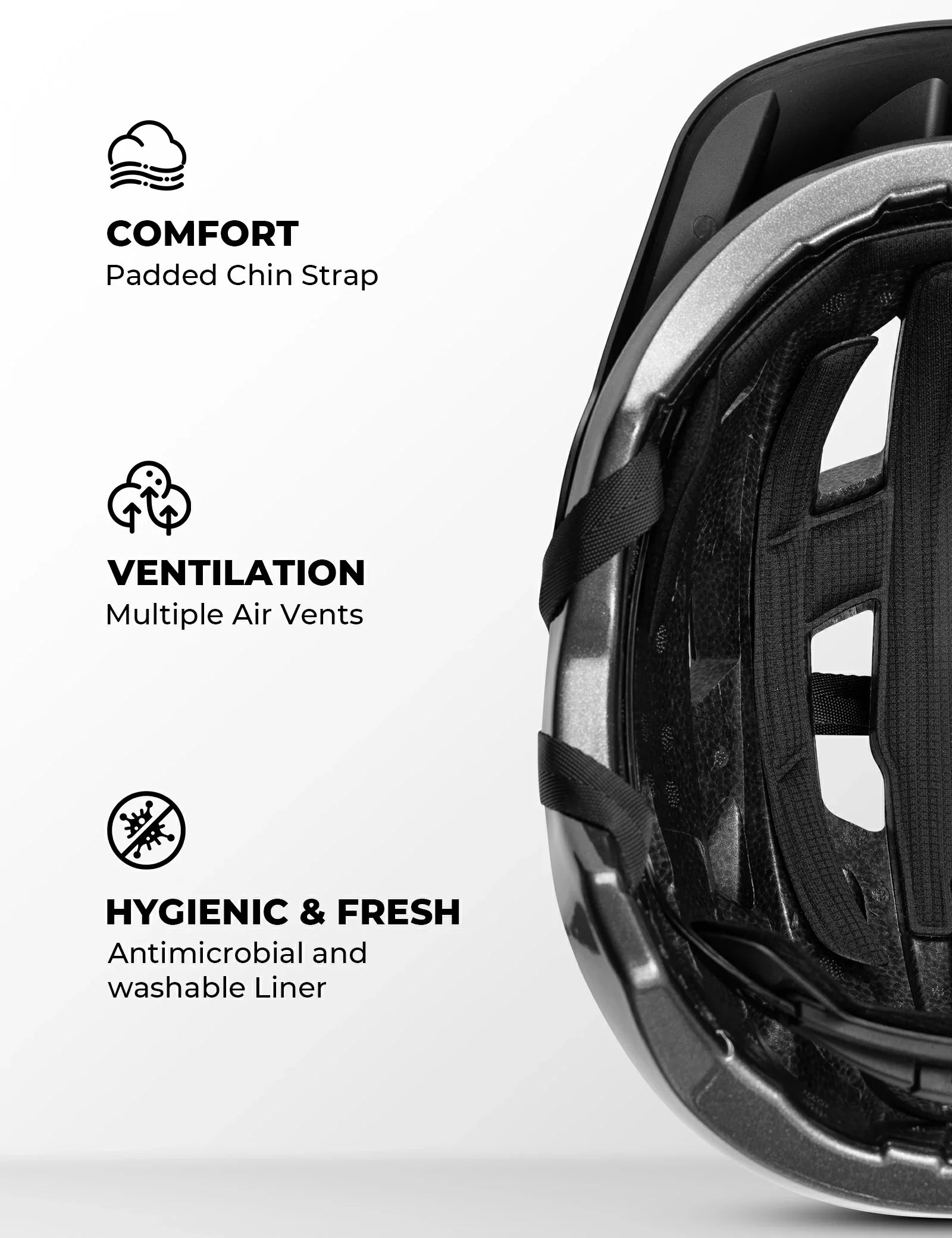 Youth Cycling Helmet Breathable Antibacterial Protection