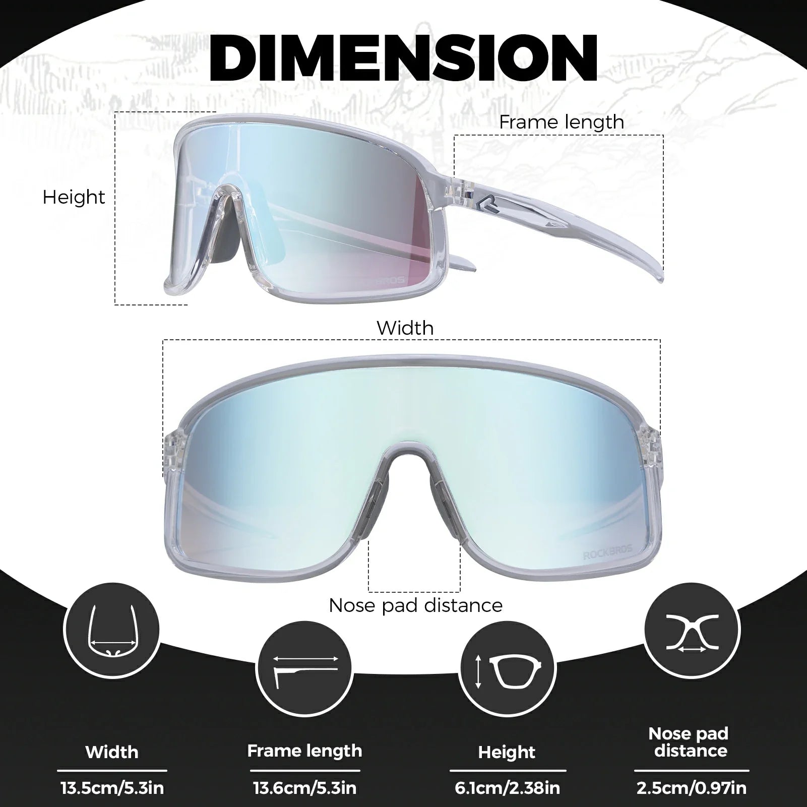 #color_Bright Transparent White(Photochromic lens)