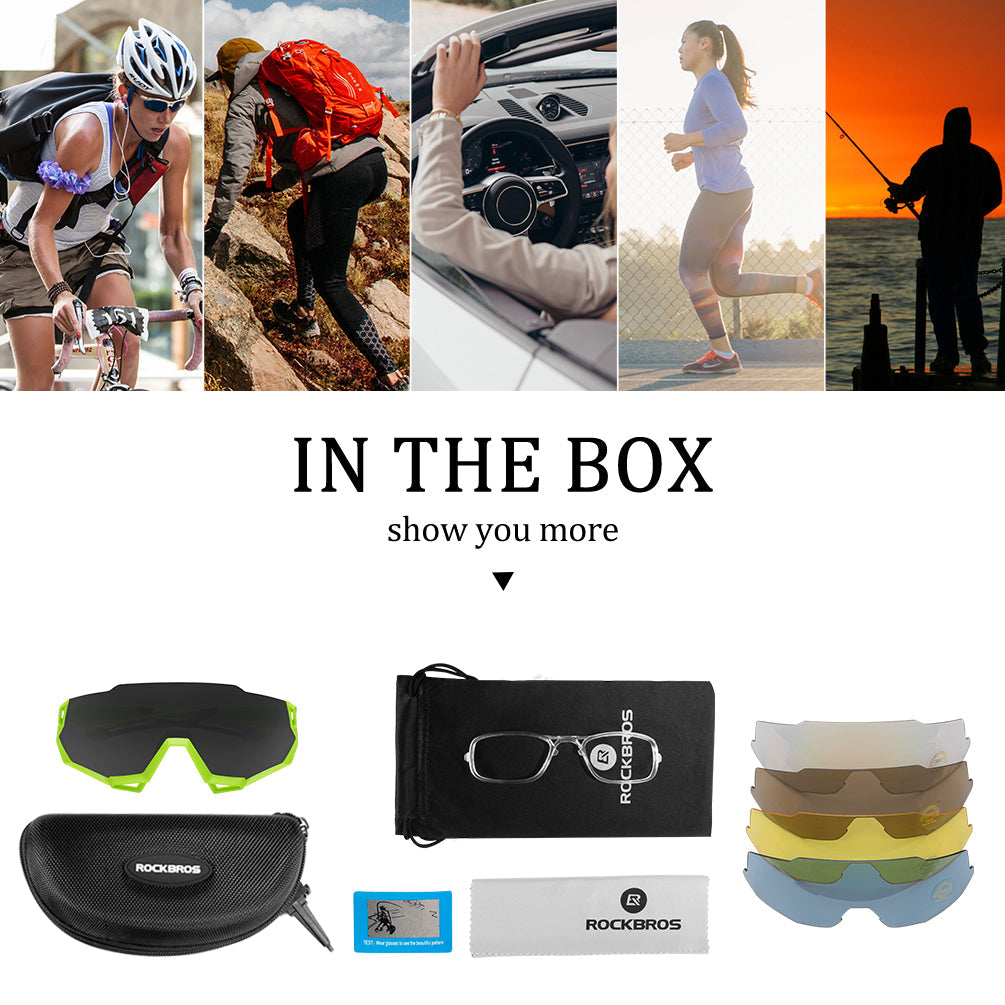 Unisex Polarized Sports Sunglasses (4-Lens Kit)