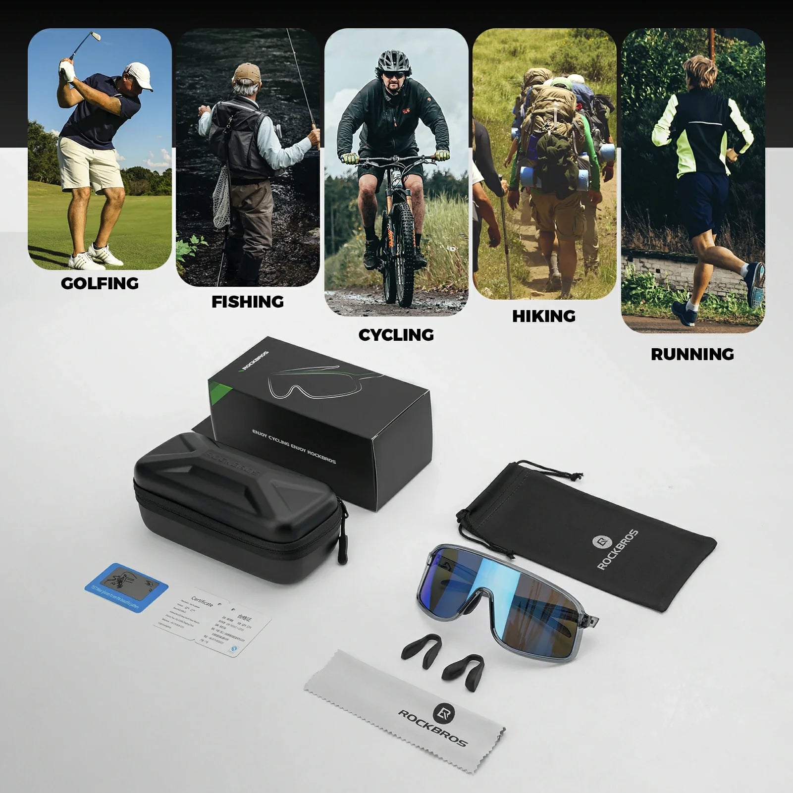 Polarized Photochromic Cycling Sunglasses