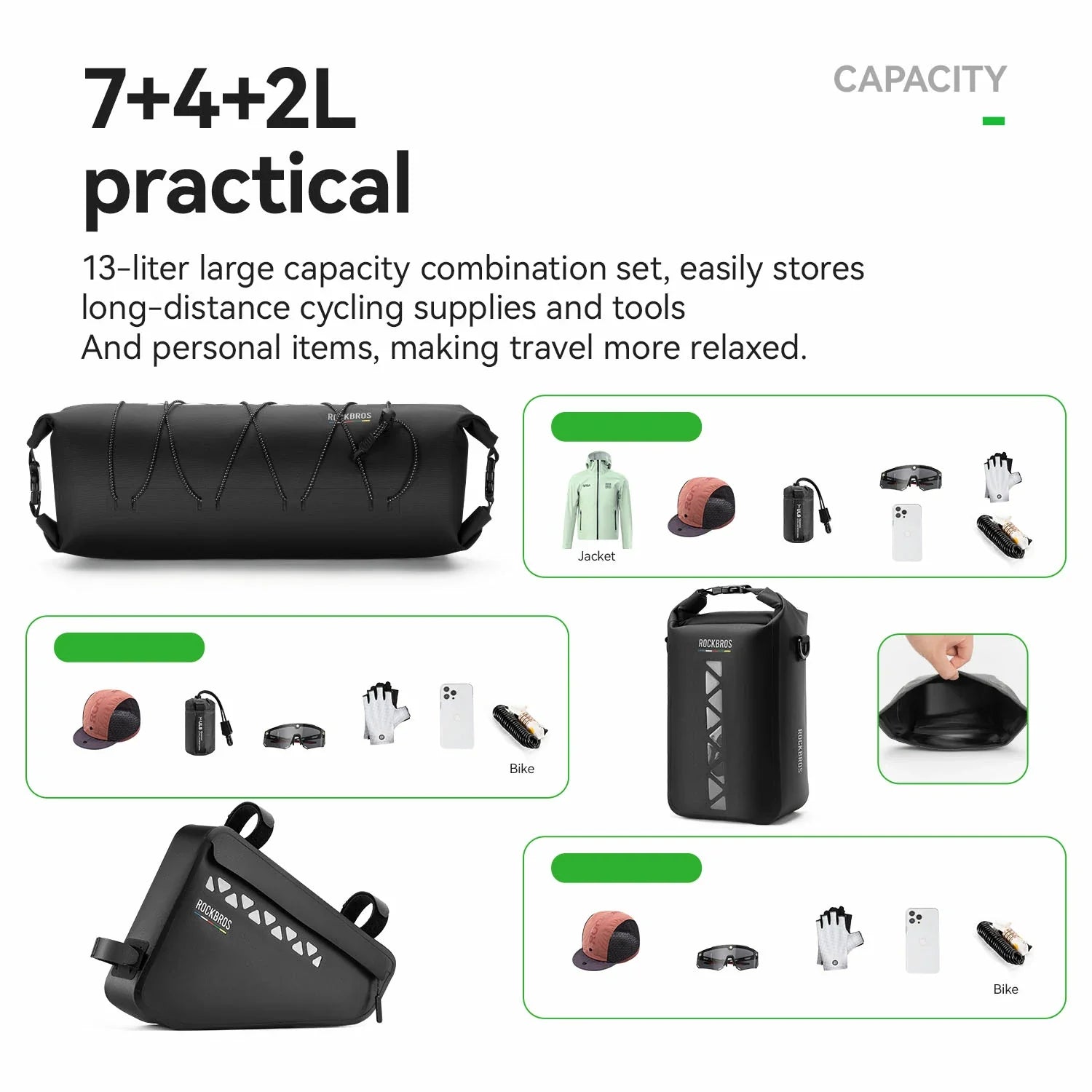TL-17 Bags 100% Waterproof Bike Bags ROAD TO SKY