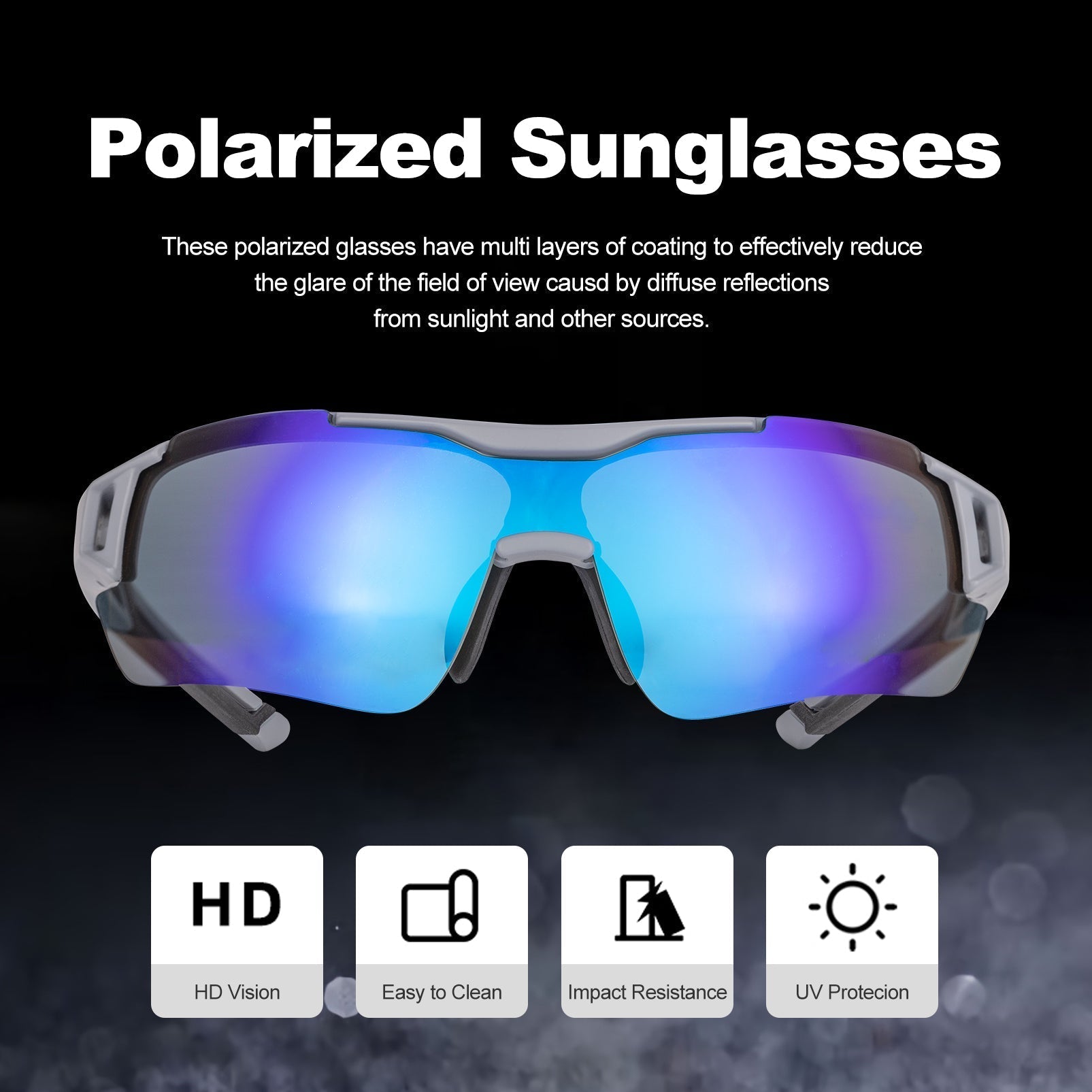 Men's Polarized Sunglasses for Road & Mountain Biking