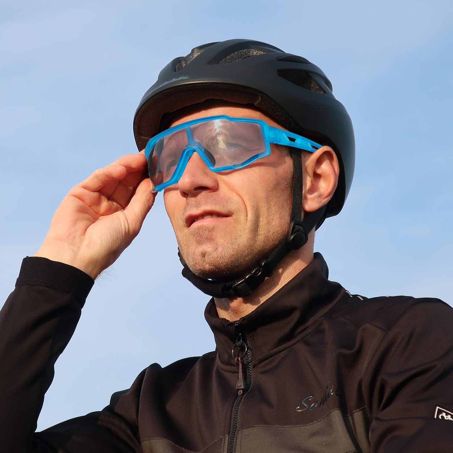 ROCKBROS Photochromic Cycling Sunglasses UV Protection Windproof Lightweight - ROCKBROS