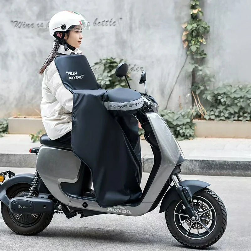 ROCKBROS Winter Electric Scooter Handlebar Muff Windproof Waterproof Leg Cover
