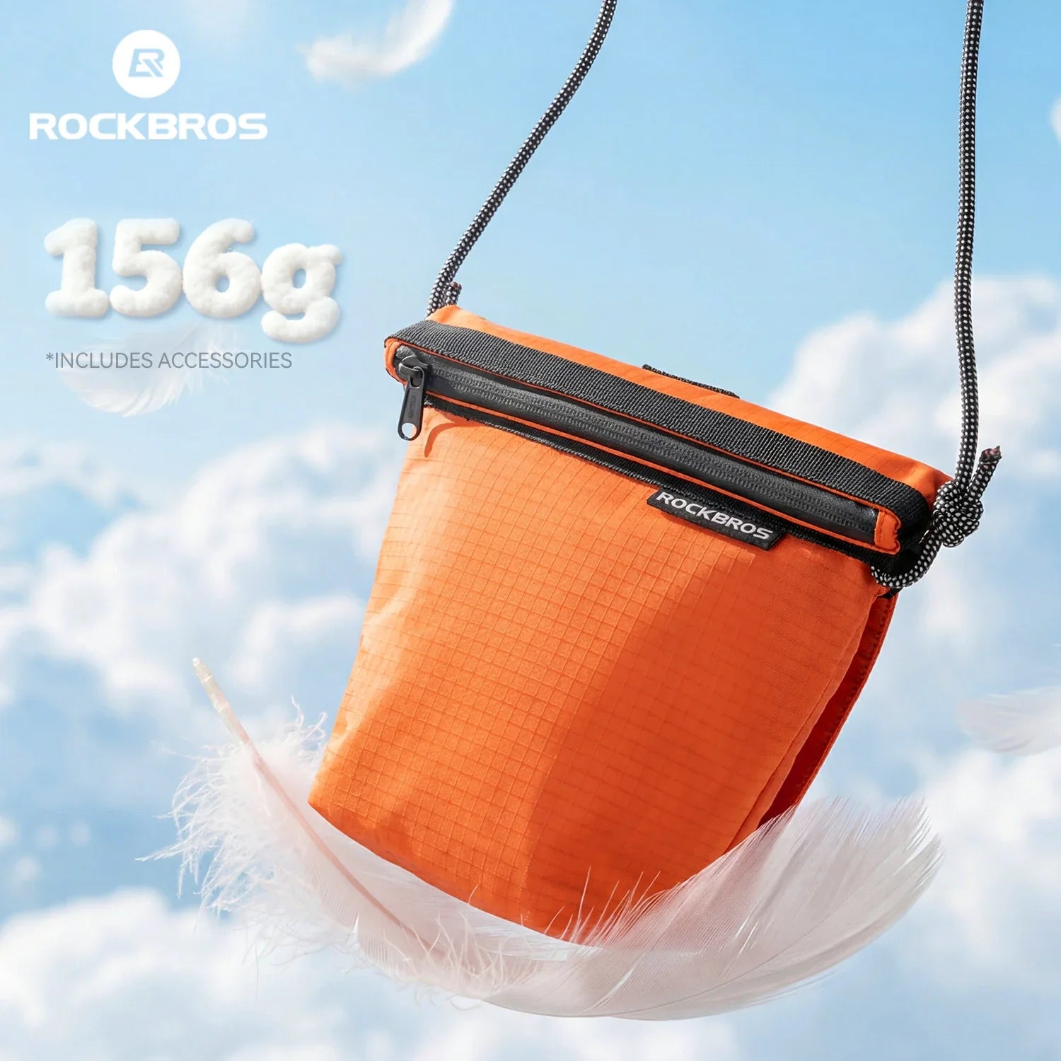 Convertible Bike Front Bag – Expandable Nylon Handlebar  Crossbody Bag
