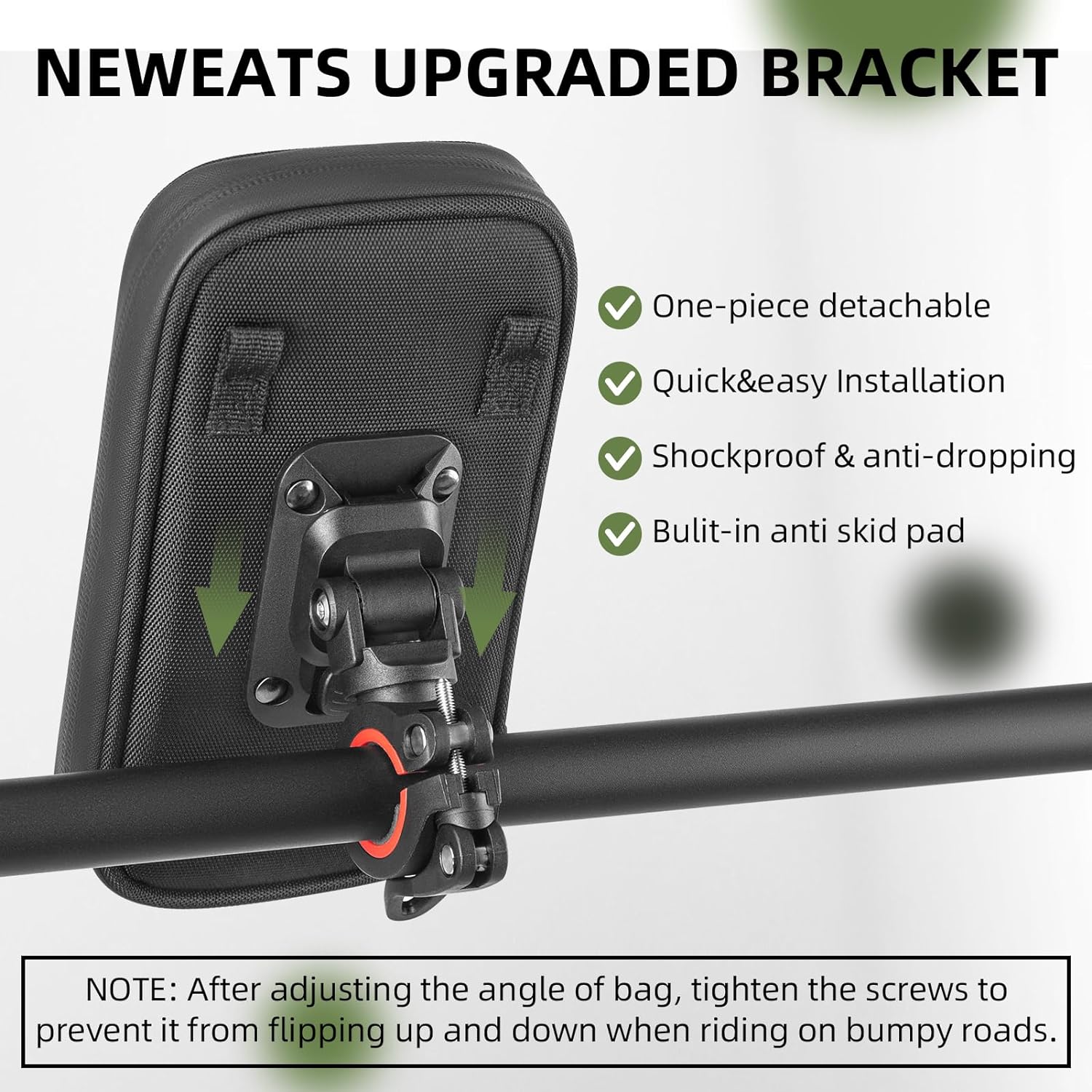 ROCKBROS Motorcycle Phone Mount Waterproof Handlebar Bag Phones Below 6.8” - ROCKBROS