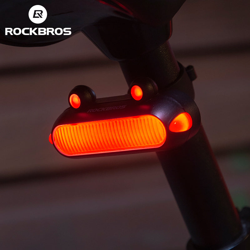Frog Tail Light USB 6 Modes Brake Light