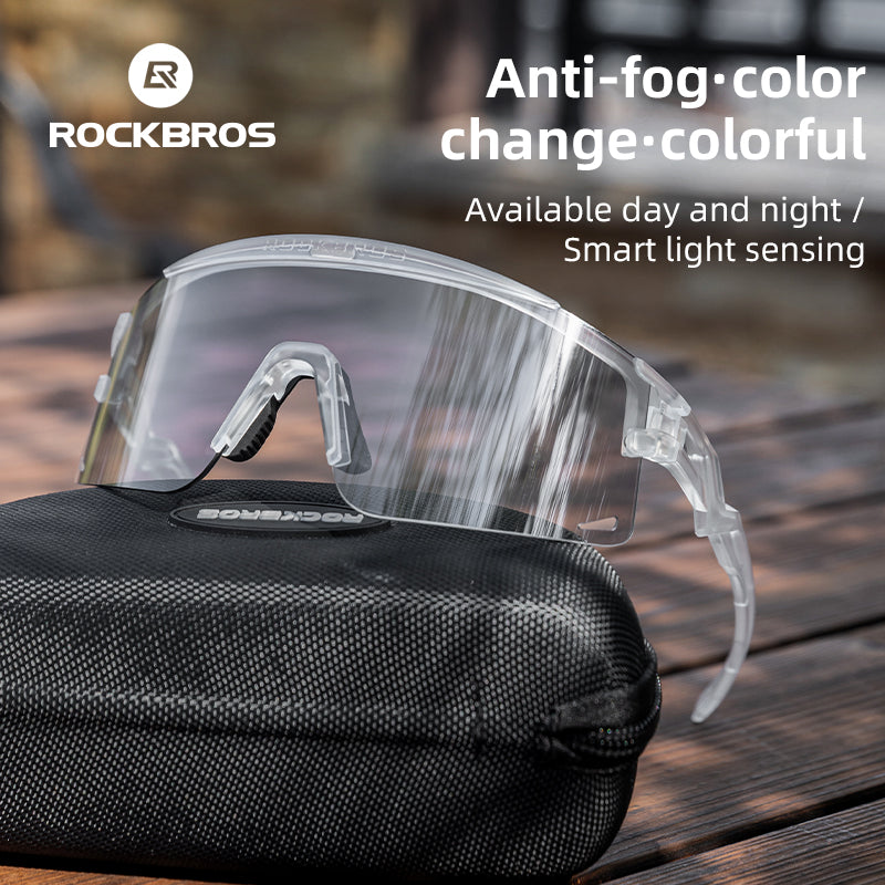 Anti-Fog Photochromic Mountain Bike Glasses