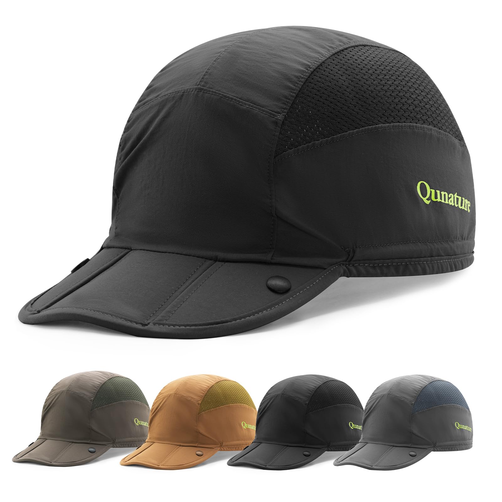Foldable running cap for men and women
