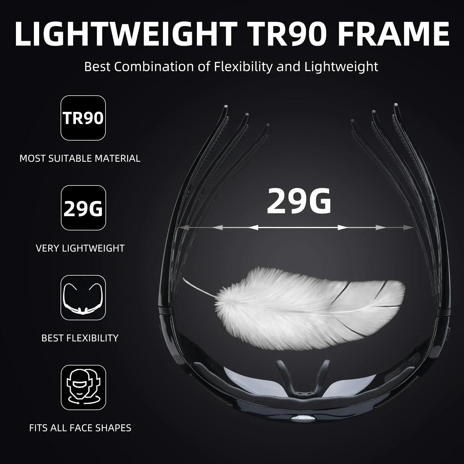 Polarized Sports Sunglasses for Cycling