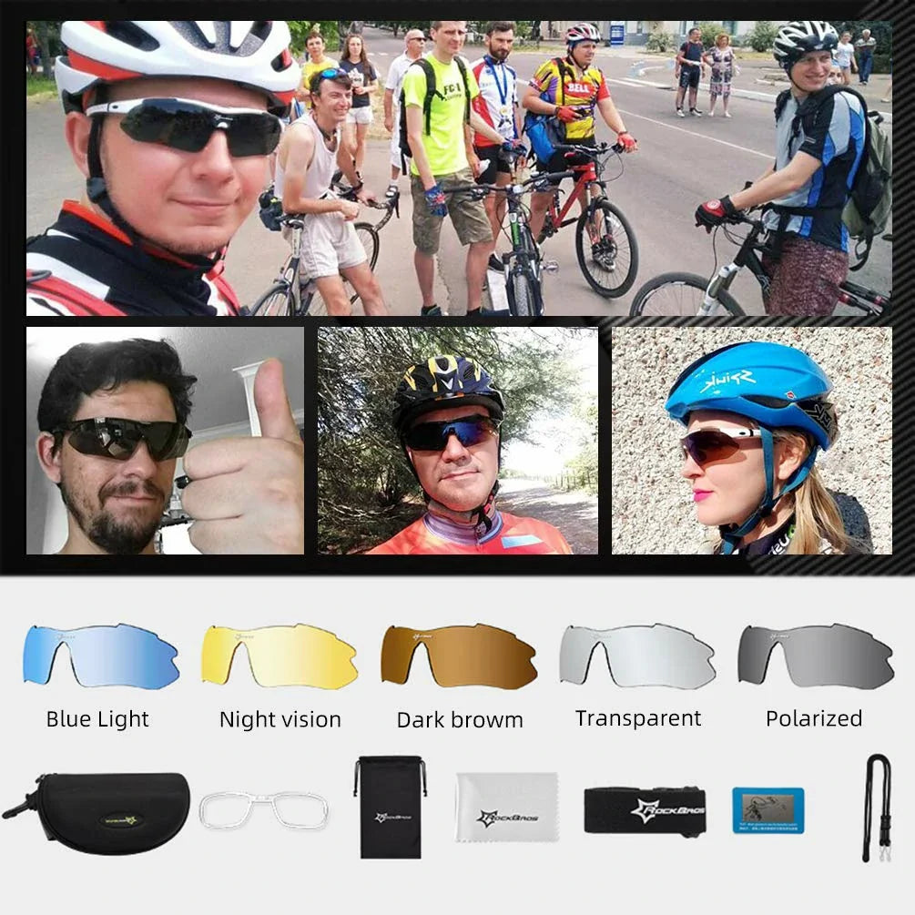 Polarized Sports Sunglasses for Cycling