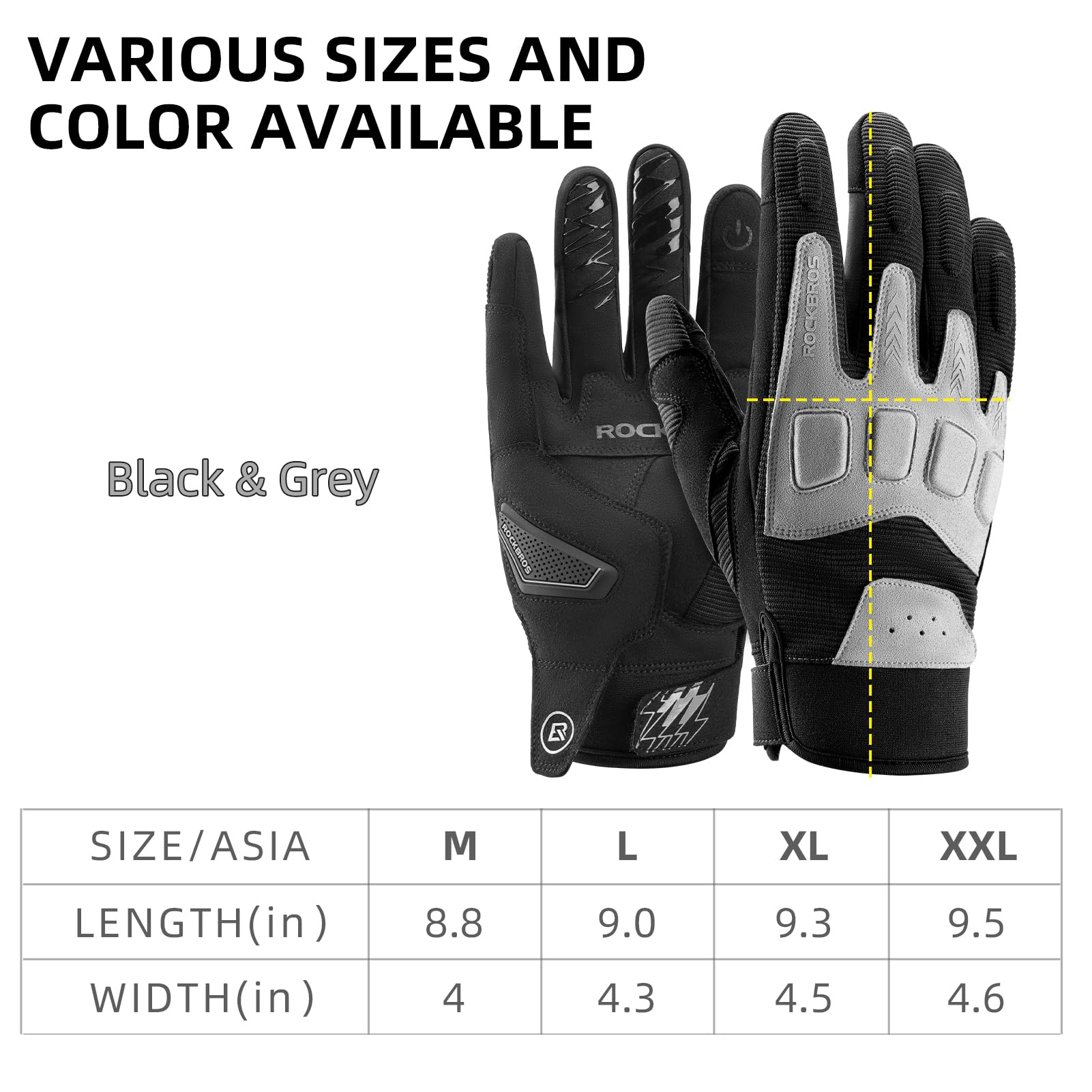 touchscreen bicycle gloves for men outdoor sports