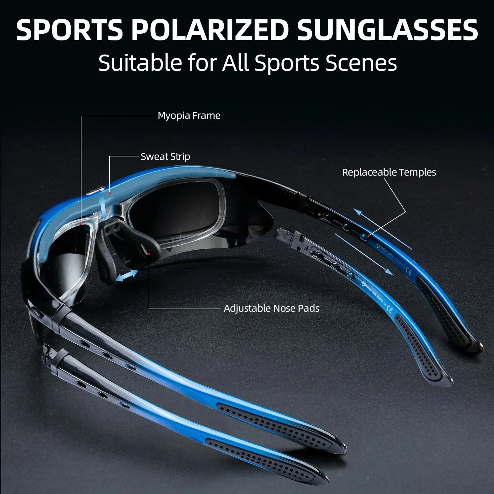 Polarized Sports Sunglasses for Cycling