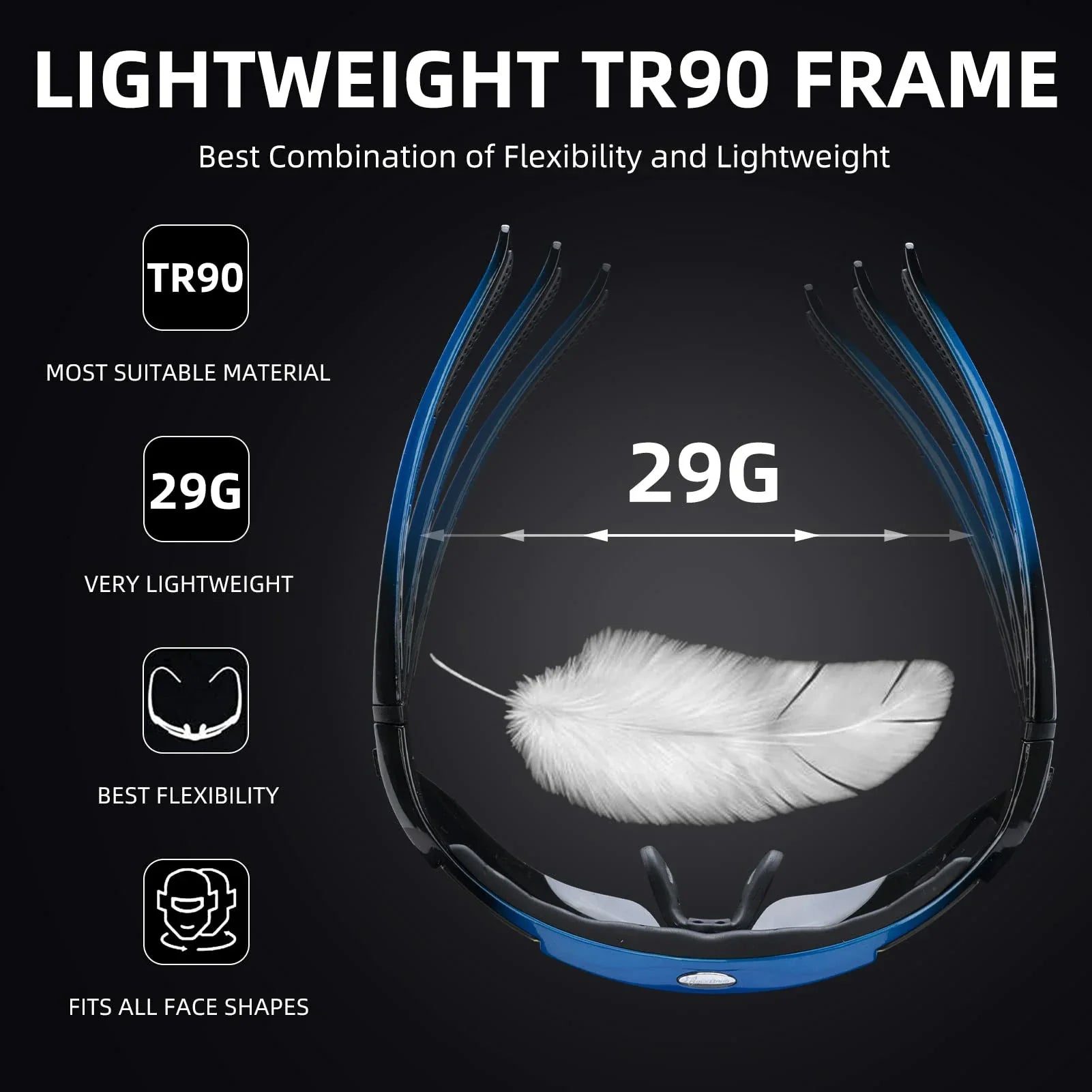 Polarized Sports Sunglasses for Cycling