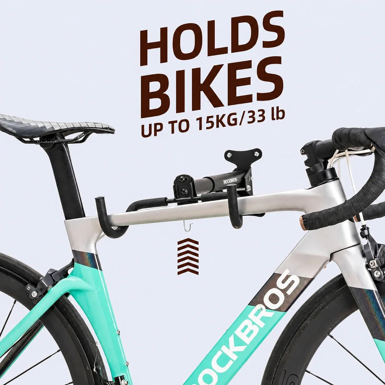 ROCKBROS Wall-Mounted Bike Holder 33 lb Capacity