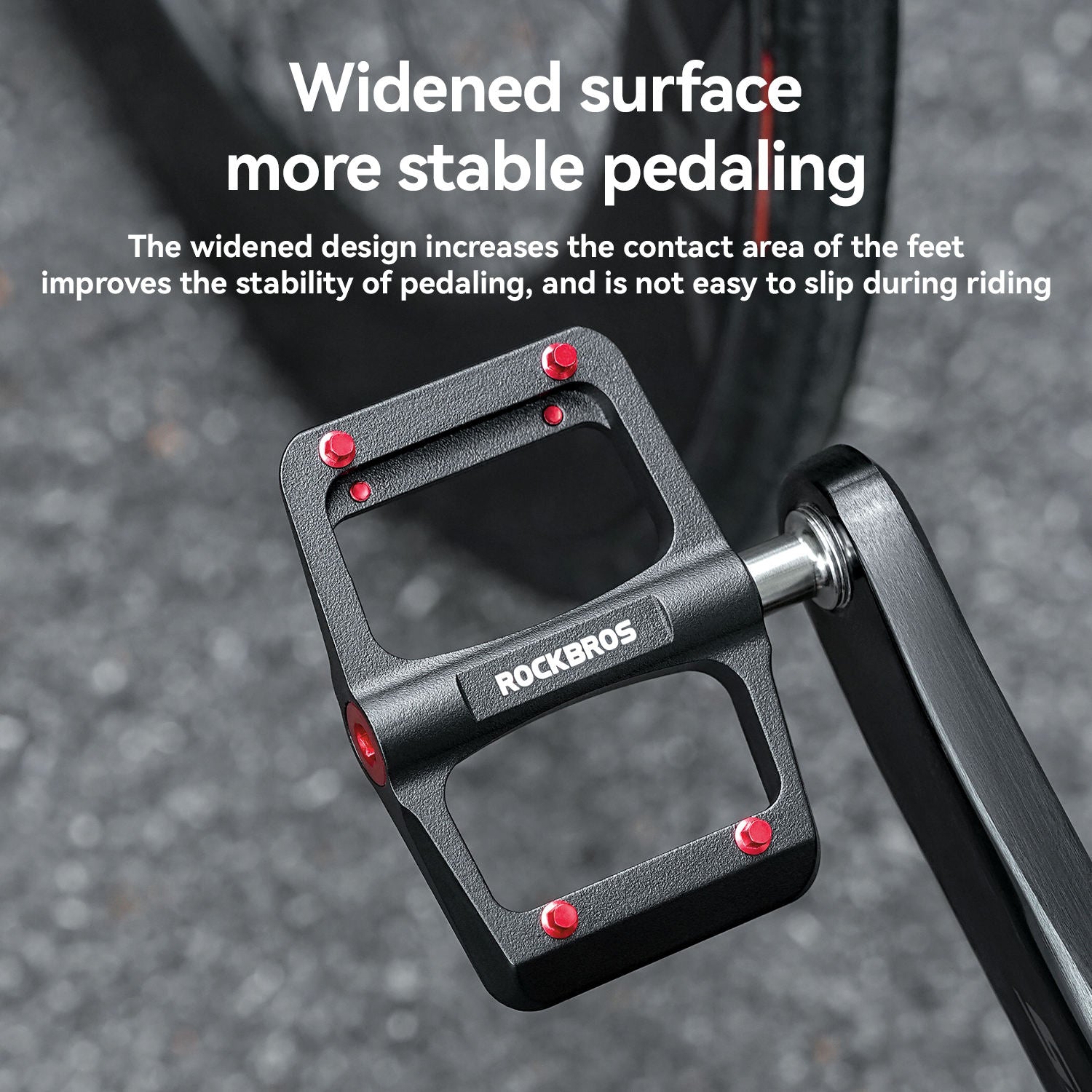 Titanium Axle & Magnesium Alloy 3-Bearing Bike Pedals