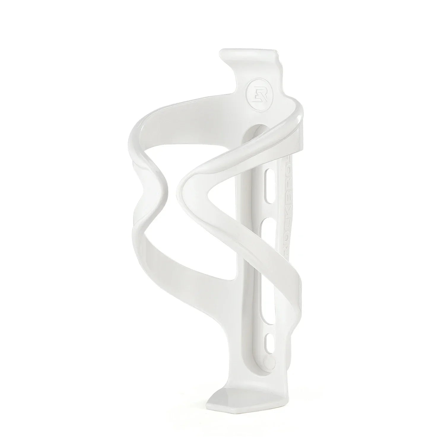 White bicycle bottle cage on a white background #Color_White