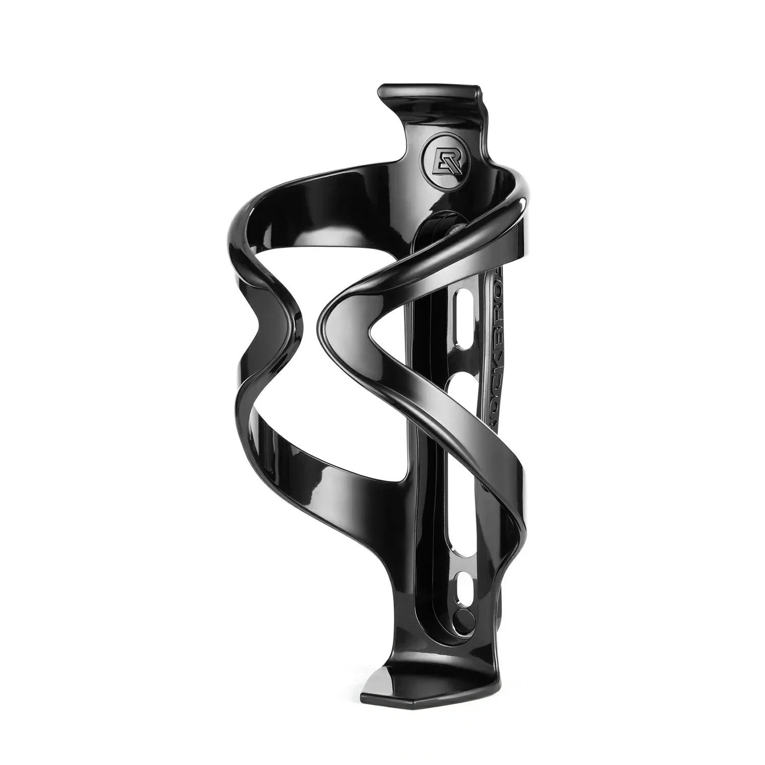 Black bicycle bottle cage on a white background #Color_Black