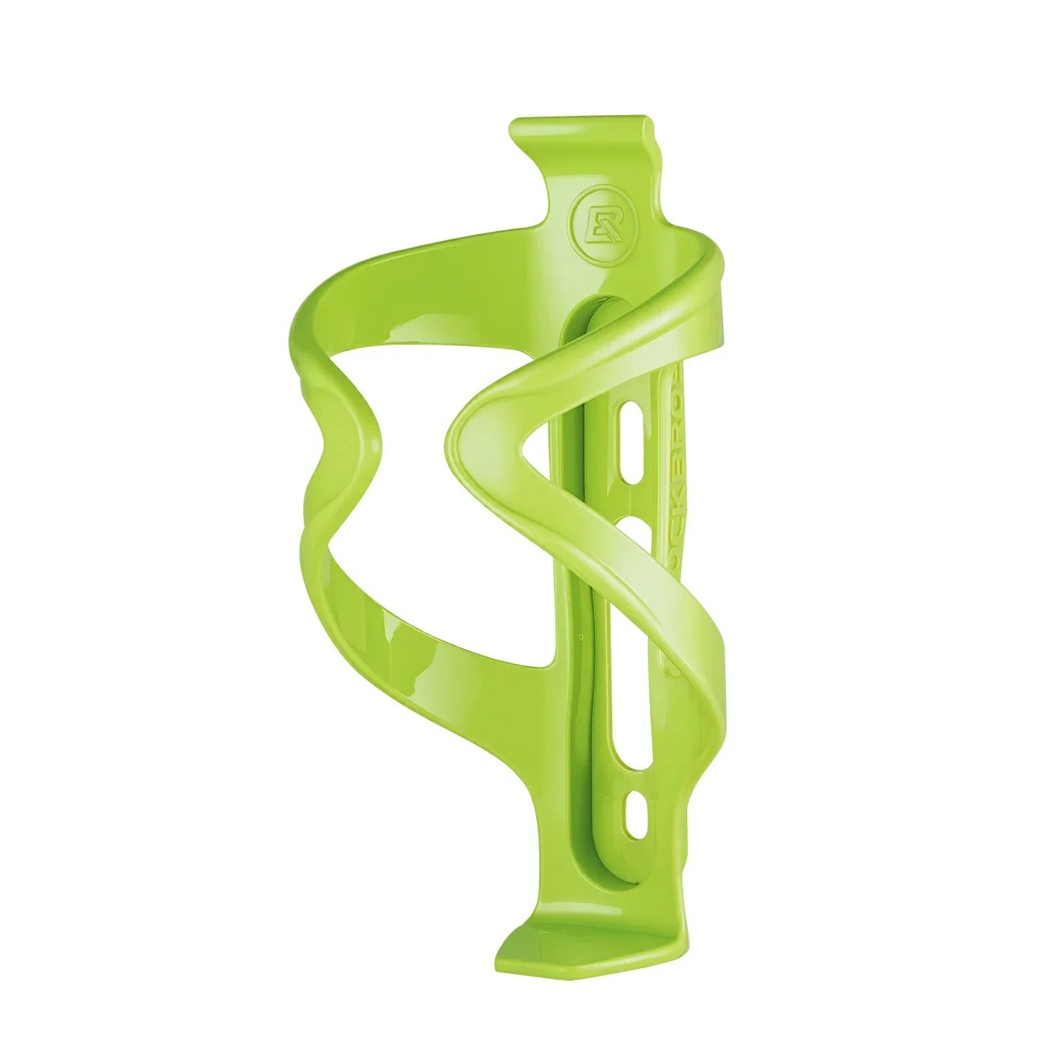 Green bicycle bottle cage on a white background #Color_Green