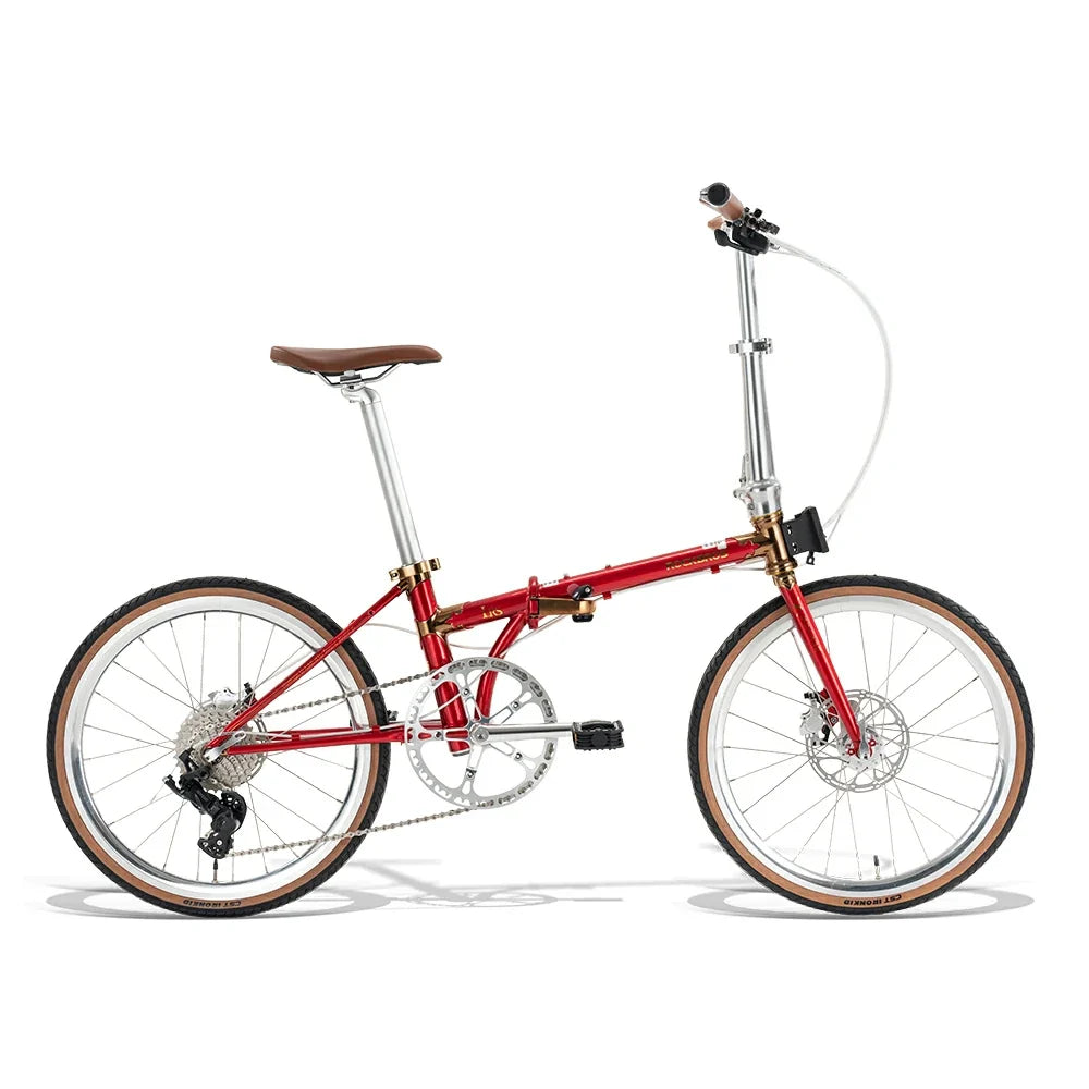 Red bicycle on a white background #Color_Red
