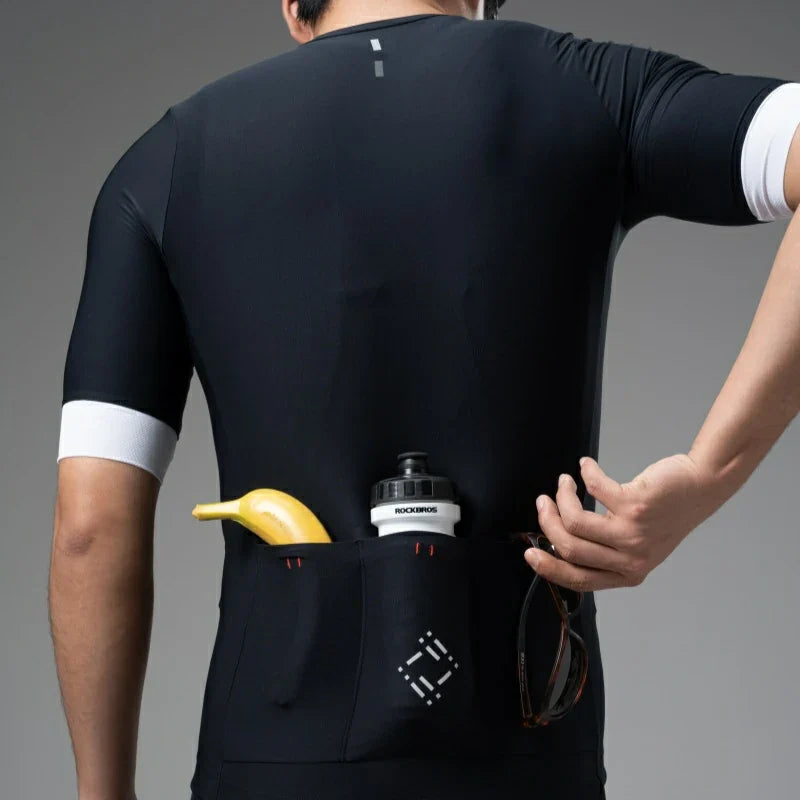 Cycling Short Sleeve Jersey Quick Dry for 77–100°F