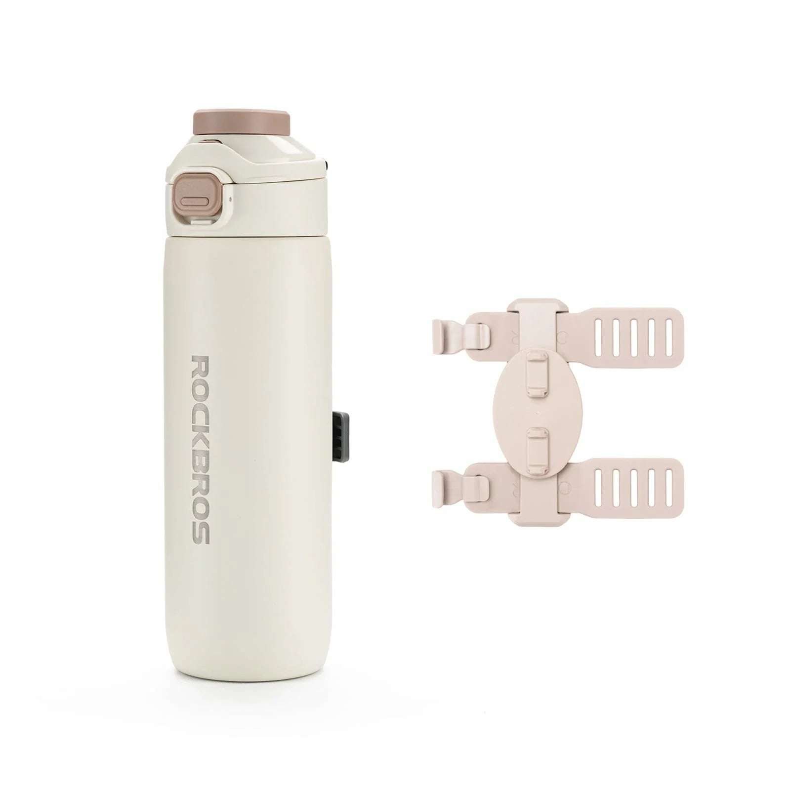 Bike Water Bottle 2-in-1 Magnetic Mount Insulated Stainless Steel 18.6oz