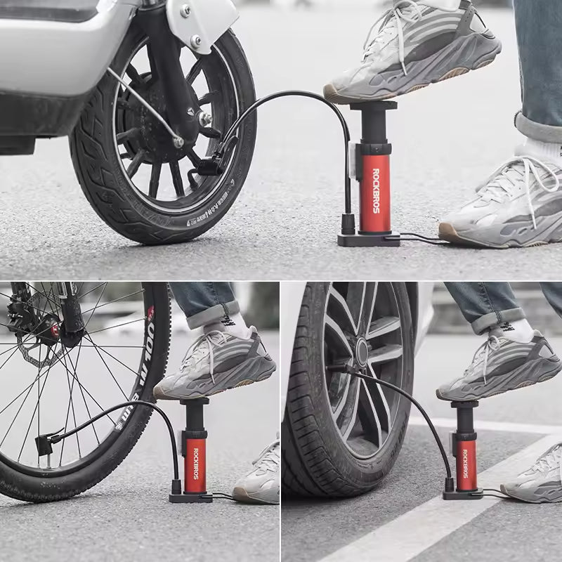 High-Pressure Aluminum Bike Foot Pump