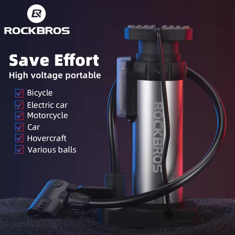 High-Pressure Aluminum Bike Foot Pump