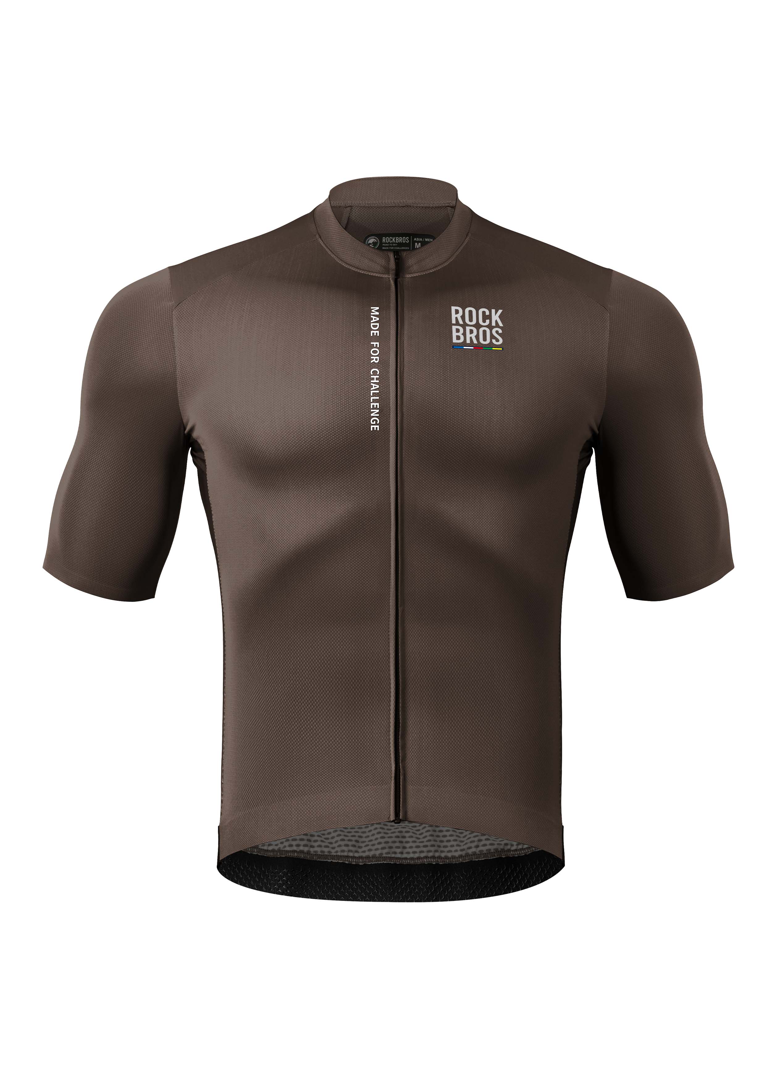 ROAD TO SKY Men's Cycling Short-Sleeved Jersey ￠ò Dark Brown