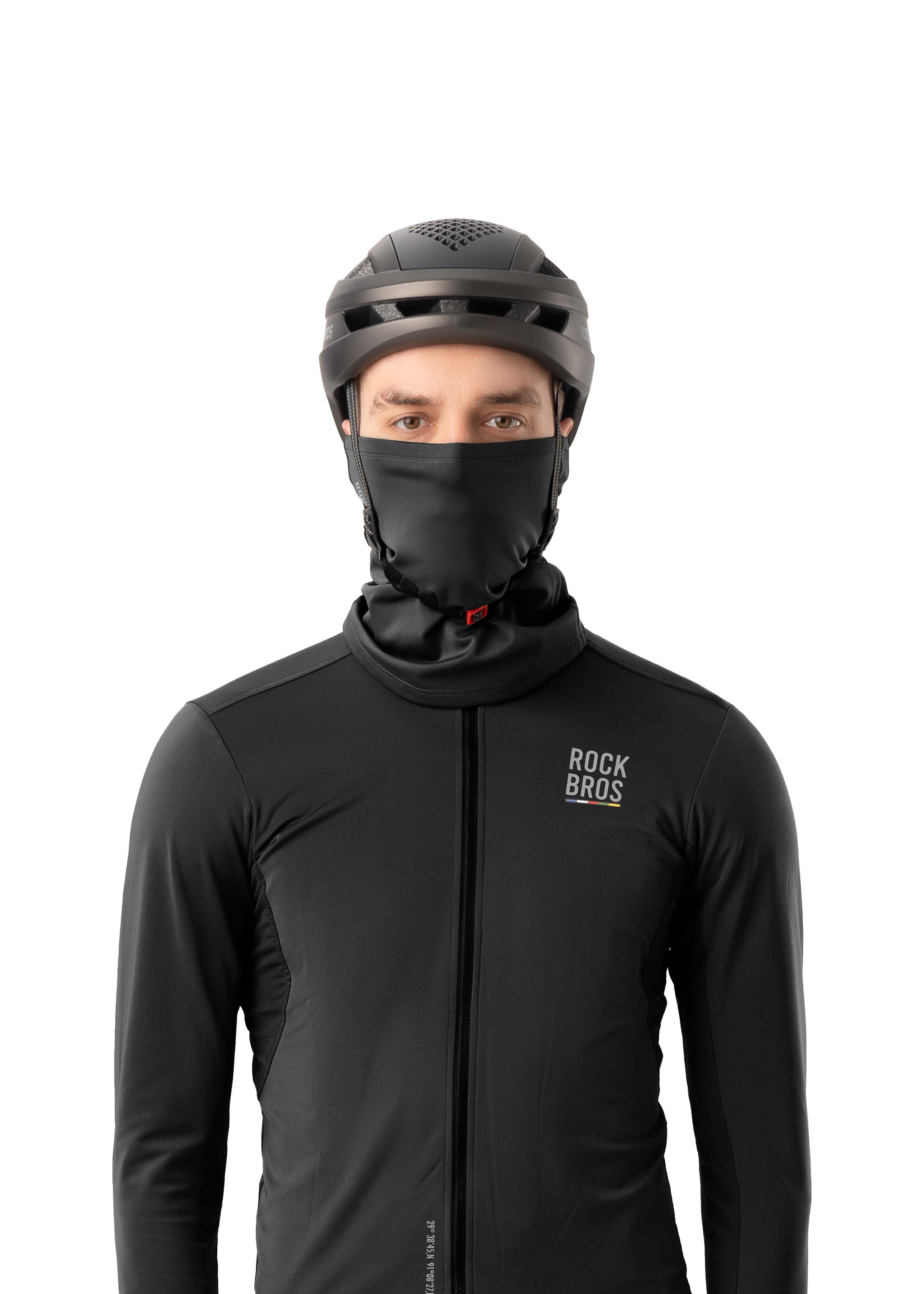 ROCKBROS Road-to-Sky Spring and Autumn Neck Bib #Color_Black